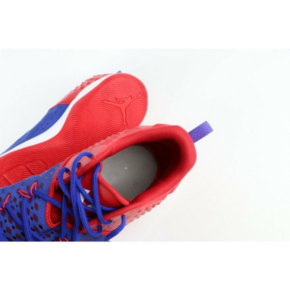 Nike Air Jordan Extra Fly Andre Drummond Sample PE Game Worn Shoes Blue Red 18